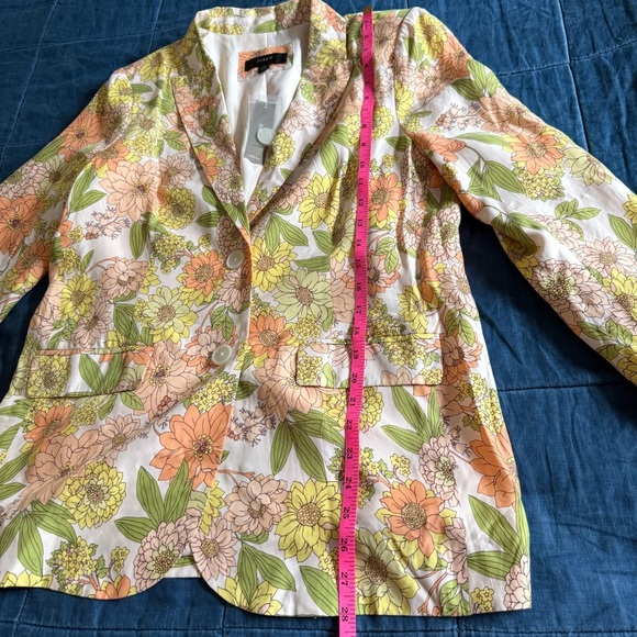 NWT J Crew Cupro Parke blazer in zinnia floral Size 8 - Picture 9 of 11